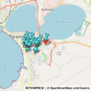 Mappa Via Rocco Lazazzera, 74121 Taranto TA, Italia (1.632)