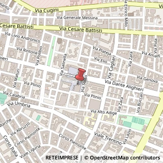 Mappa Via Plinio, 75, 74121 Taranto, Taranto (Puglia)