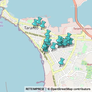Mappa Via Messapia, 74121 Taranto TA, Italia (0.6885)
