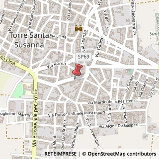 Mappa Via Angela Sala, 21, 72028 Torre Santa Susanna, Brindisi (Puglia)