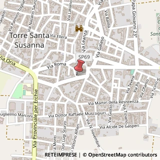 Mappa Via Angela Sala, 26, 72028 Torre Santa Susanna, Brindisi (Puglia)