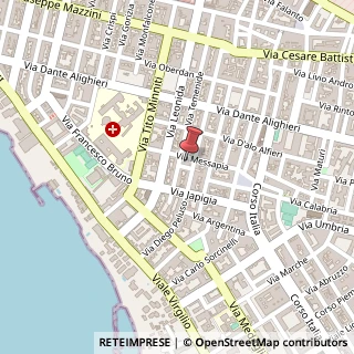Mappa Via Temenide, 83, 74121 Taranto, Taranto (Puglia)