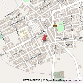Mappa Via G. Falcone, 21, 74021 Carosino, Taranto (Puglia)