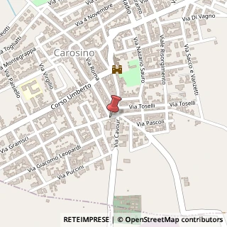 Mappa Via A. de Gasperi, 10, 74021 Carosino, Taranto (Puglia)
