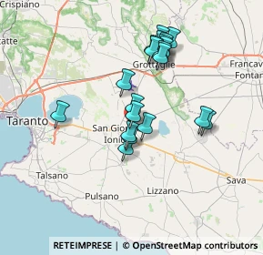 Mappa Via Cavour, 74021 Carosino TA, Italia (6.6955)