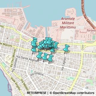 Mappa Via Marco Pacuvio, 74121 Taranto TA, Italia (0.216)