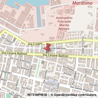 Mappa Via Cesare Battisti, 105, 74121 Taranto, Taranto (Puglia)