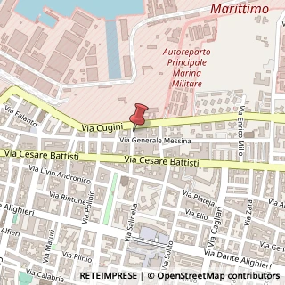 Mappa Via Marco Pacuvio, 5, 74121 Taranto, Taranto (Puglia)