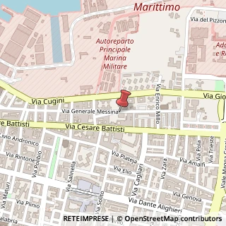 Mappa Via Generale Giuseppe Messina, 168, 74121 Taranto, Taranto (Puglia)