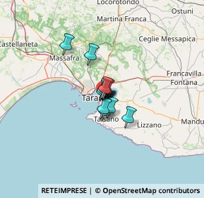 Mappa Via Alberto Viscardi, 74121 Taranto TA, Italia (5.68333)