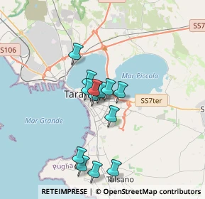 Mappa Via Alberto Viscardi, 74121 Taranto TA, Italia (3.03923)