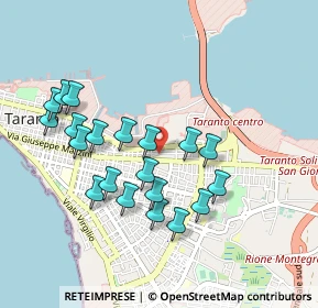 Mappa Via Alberto Viscardi, 74121 Taranto TA, Italia (0.967)