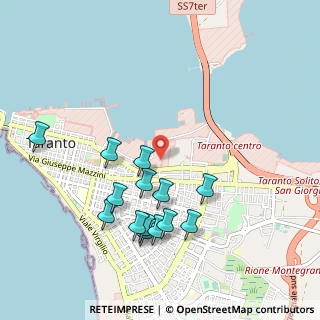 Mappa Via Lupoli, 74121 Taranto TA, Italia (1.08571)