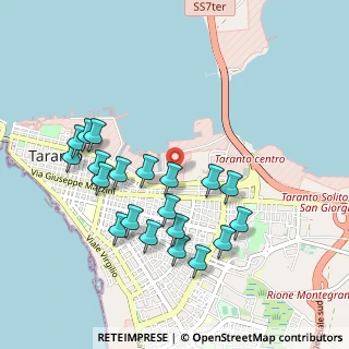 Mappa Via Lupoli, 74121 Taranto TA, Italia (1.0355)