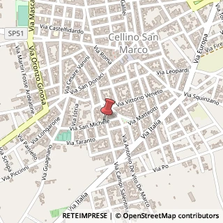 Mappa Via San Michele,  1, 72020 Cellino San Marco, Brindisi (Puglia)