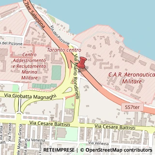 Mappa Via Mario Rondinelli, 26, 74121 Taranto, Taranto (Puglia)