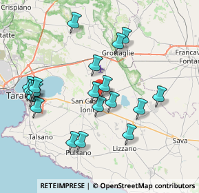 Mappa Via Giuseppe Toniolo, 74021 Carosino TA, Italia (8.536)