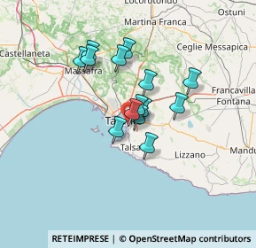 Mappa Via Tirrenia, 74121 Taranto TA, Italia (10.375)