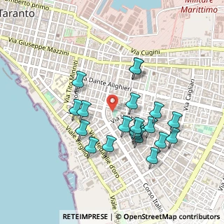 Mappa Via Tirrenia, 74121 Taranto TA, Italia (0.459)