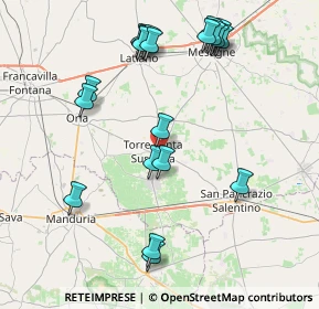 Mappa Via Abramo Lincoln, 72028 Torre Santa Susanna BR, Italia (9.583)