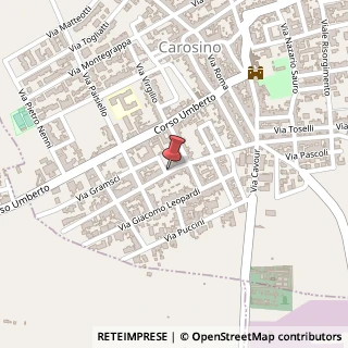 Mappa Via alcide de gasperi 150, 74020 Carosino, Taranto (Puglia)