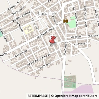 Mappa Via A. de Gasperi, 32, 74021 Carosino, Taranto (Puglia)