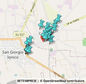 Mappa Via A. Gramsci, 74021 Carosino TA, Italia (0.581)