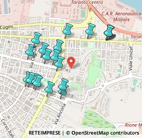 Mappa Via Lacaita, 74121 Taranto TA, Italia (0.5335)