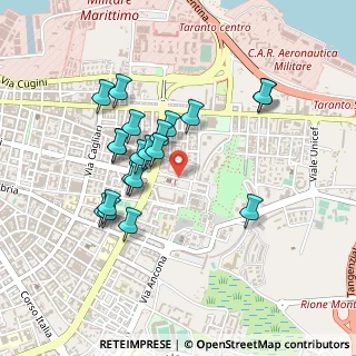 Mappa Via Lacaita, 74121 Taranto TA, Italia (0.444)