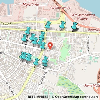 Mappa Via G. Lacaita, 74121 Taranto TA, Italia (0.5335)