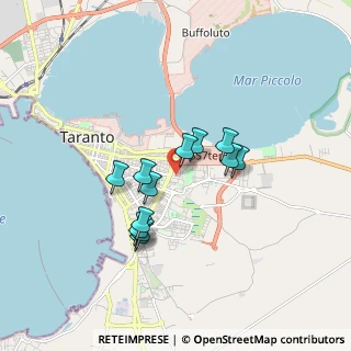 Mappa Via Lacaita, 74121 Taranto TA, Italia (1.46667)