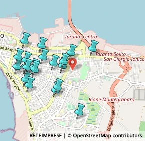Mappa Via Lacaita, 74121 Taranto TA, Italia (1.0995)