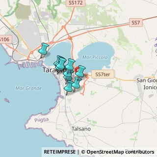 Mappa Via Capitano Andrea Capozzi, 74121 Taranto TA, Italia (2.22727)