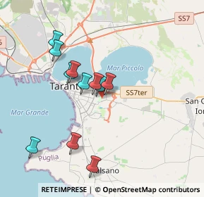 Mappa Via Capitano Andrea Capozzi, 74121 Taranto TA, Italia (3.62818)