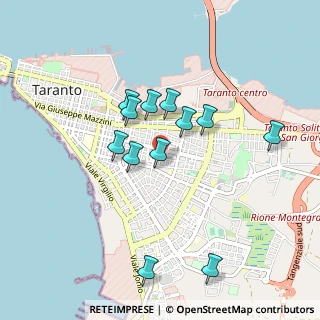 Mappa Via Emanuele Basile, 74121 Taranto TA, Italia (0.875)