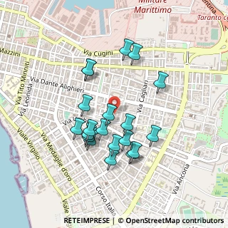 Mappa Via Emanuele Basile, 74121 Taranto TA, Italia (0.436)