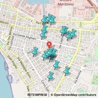Mappa Via Emanuele Basile, 74121 Taranto TA, Italia (0.43)