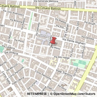 Mappa Via Plinio,  95, 74100 Taranto, Taranto (Puglia)