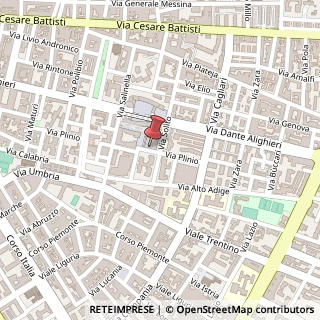 Mappa Via Plinio, 87, 74121 Taranto, Taranto (Puglia)