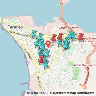 Mappa Via Plinio, 74121 Taranto TA, Italia (0.743)