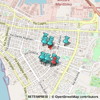 Mappa Via Plinio, 74121 Taranto TA, Italia (0.298)