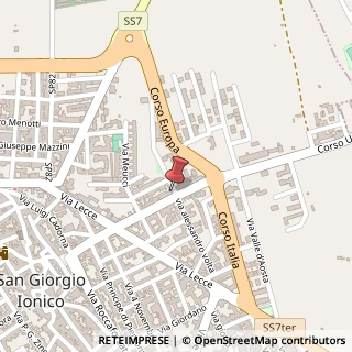 Mappa Via Salvo D'Acquisto, 61, 74027 Martina Franca, Taranto (Puglia)