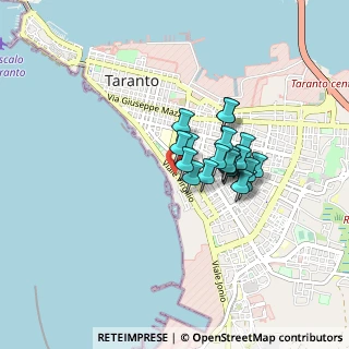 Mappa Via Lupo Renato Dario, 74121 Taranto TA, Italia (0.6235)