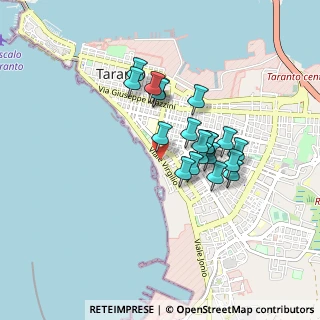 Mappa Via Lupo Renato Dario, 74121 Taranto TA, Italia (0.7355)