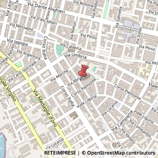 Mappa Via Emilia, 23, 74121 Taranto, Taranto (Puglia)