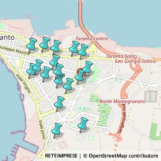 Mappa Via Pietro Calamandrei, 74121 Taranto TA, Italia (1.00412)