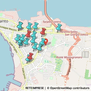 Mappa Via Pietro Calamandrei, 74123 Taranto TA, Italia (1.02632)