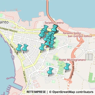 Mappa Via Pietro Calamandrei, 74123 Taranto TA, Italia (0.626)