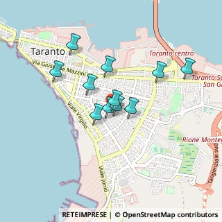 Mappa Via Friuli, 74121 Taranto TA, Italia (0.73636)