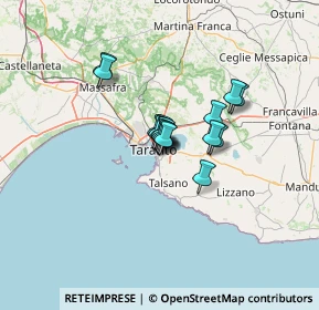 Mappa Via Friuli, 74121 Taranto TA, Italia (7.66313)